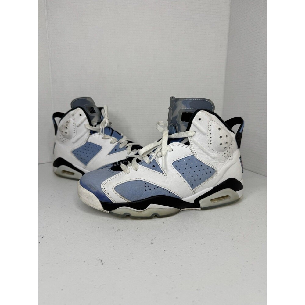 Jordan Air Jordan 6 Retro UNC High Top Sneaker White Blue CZ258 Size 9.5